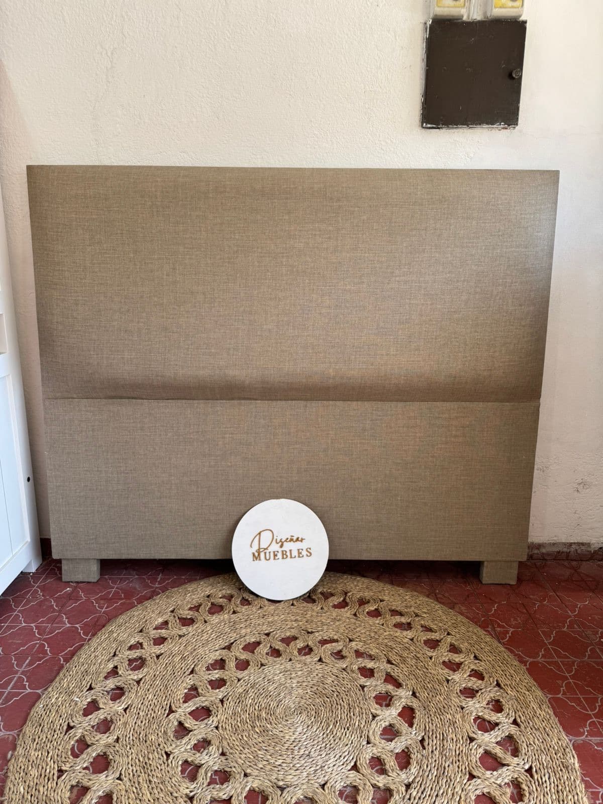 Respaldo Liso beige frontal