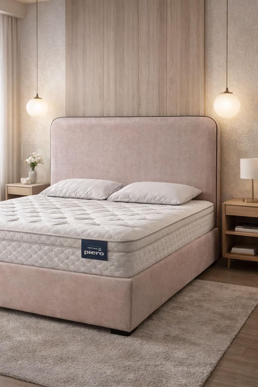 Respaldo Liso en render de dormitorio